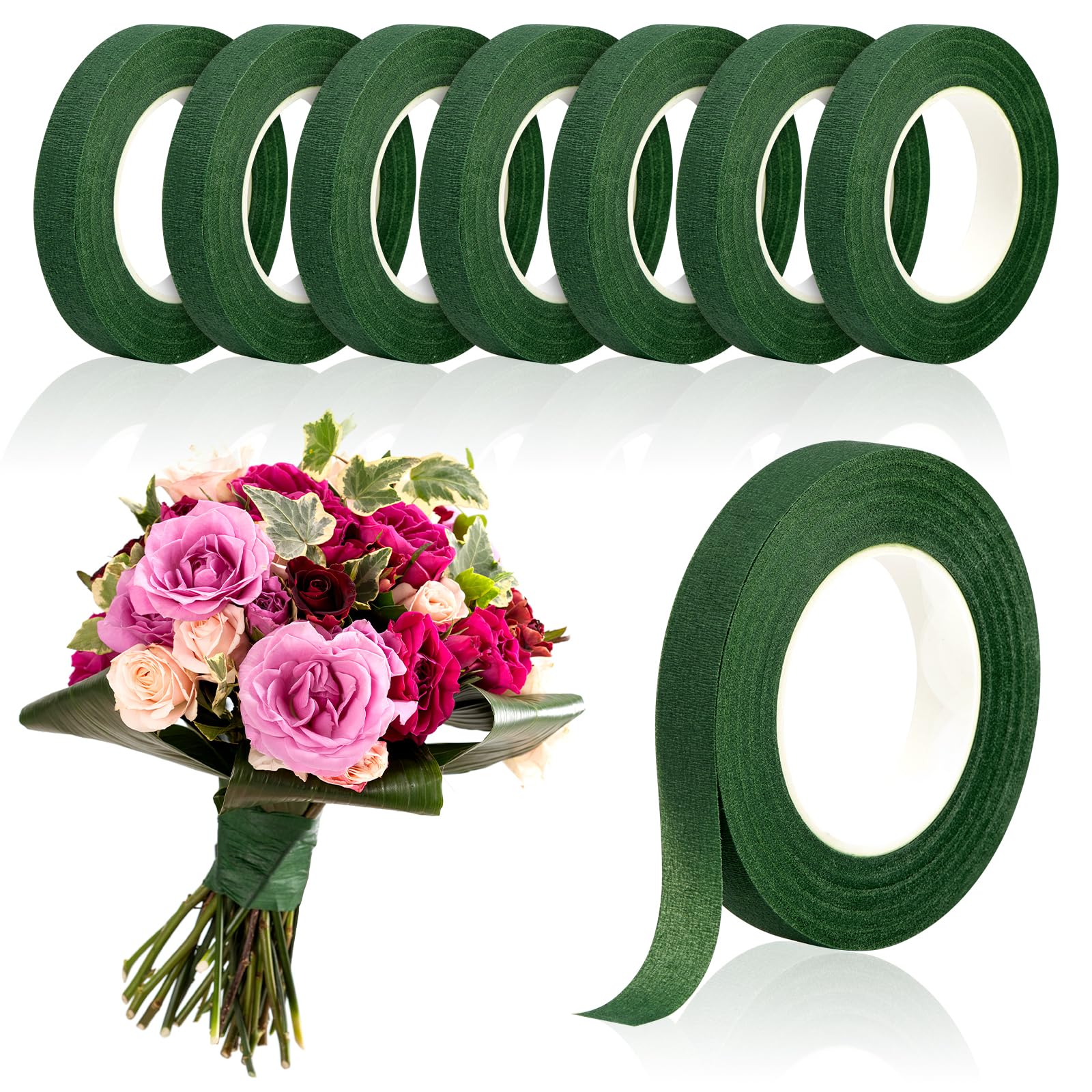 Anda Florist Supply - 20Yard Pita Bunga Hijau Pita Kertas