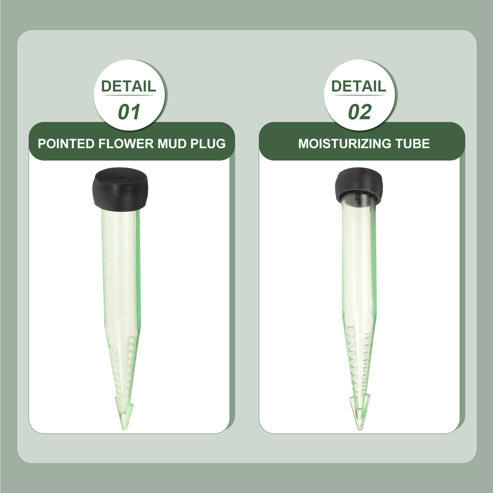 Anda Florist Supply - 50 Buah Tabung Air Bunga Plastik