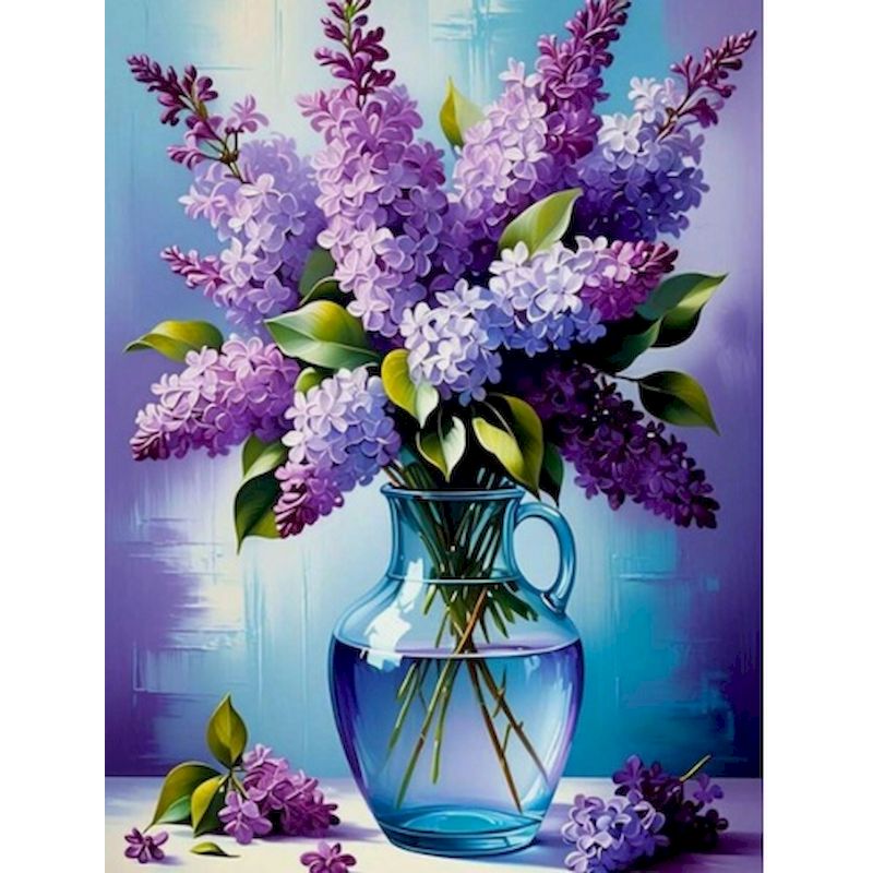 Florist Supply Vases - GATYZTORY Lukisan Bunga Dengan Angka, Bingkai