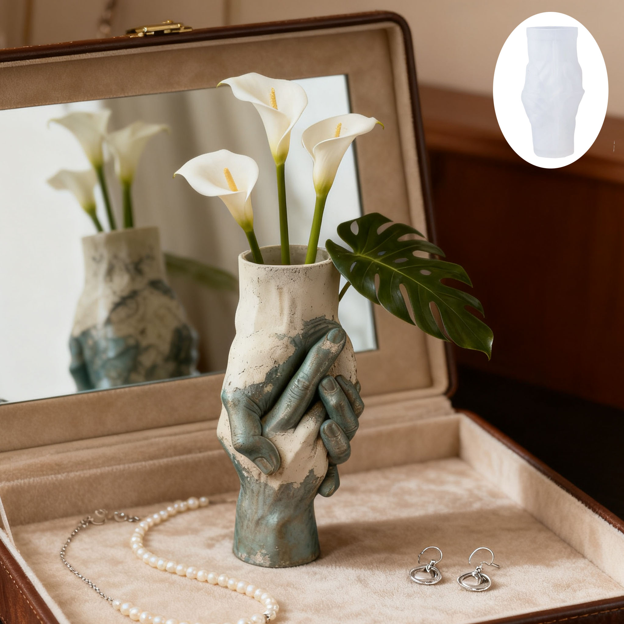 Florist Supply Vases - Cetakan Silikon Vas Bergaya Artistik: Tekstur