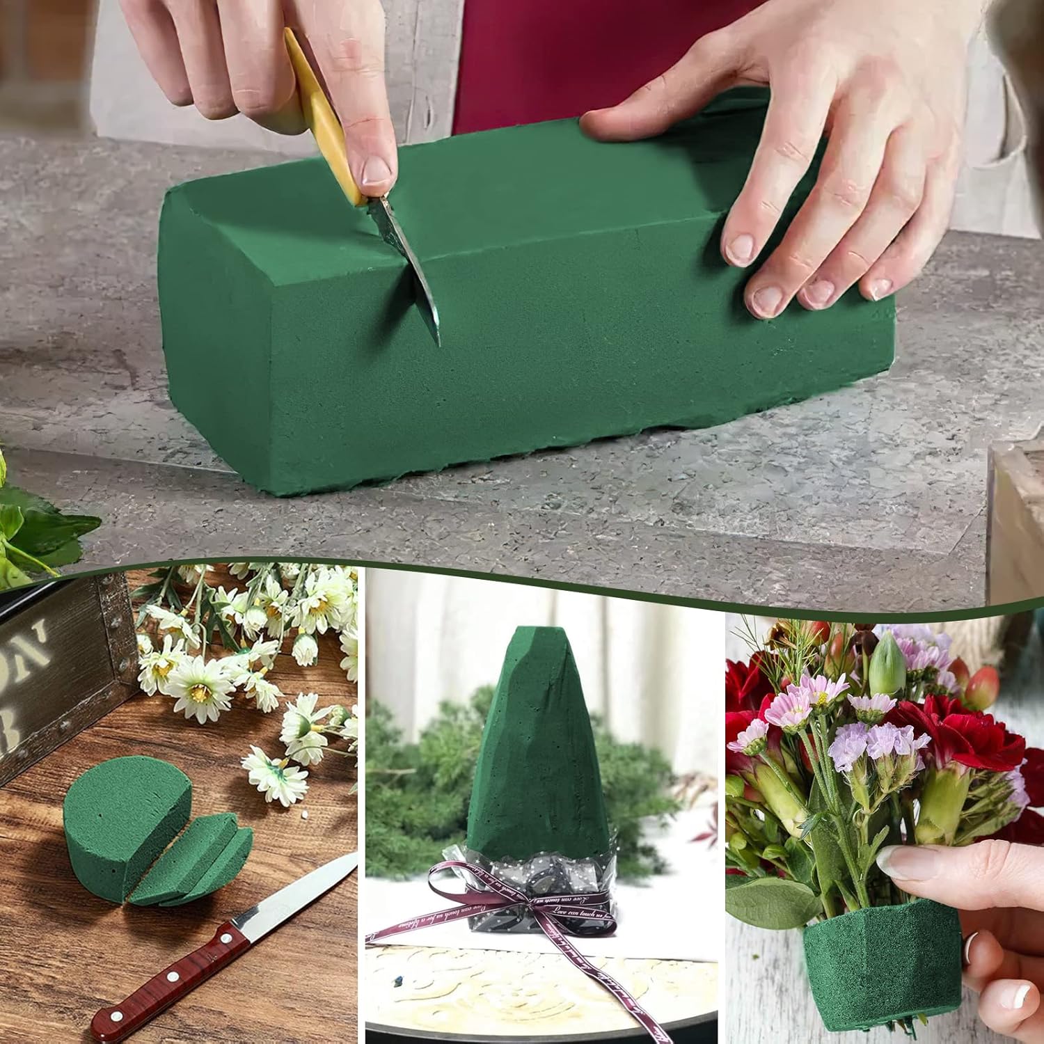 Floral Foam Oasis - Busa Floral Blok DIY untuk Rangkaian