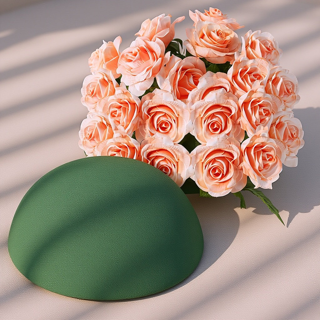 Floral Foam Oasis - 2 Buah Bola Busa Kering Bentuk