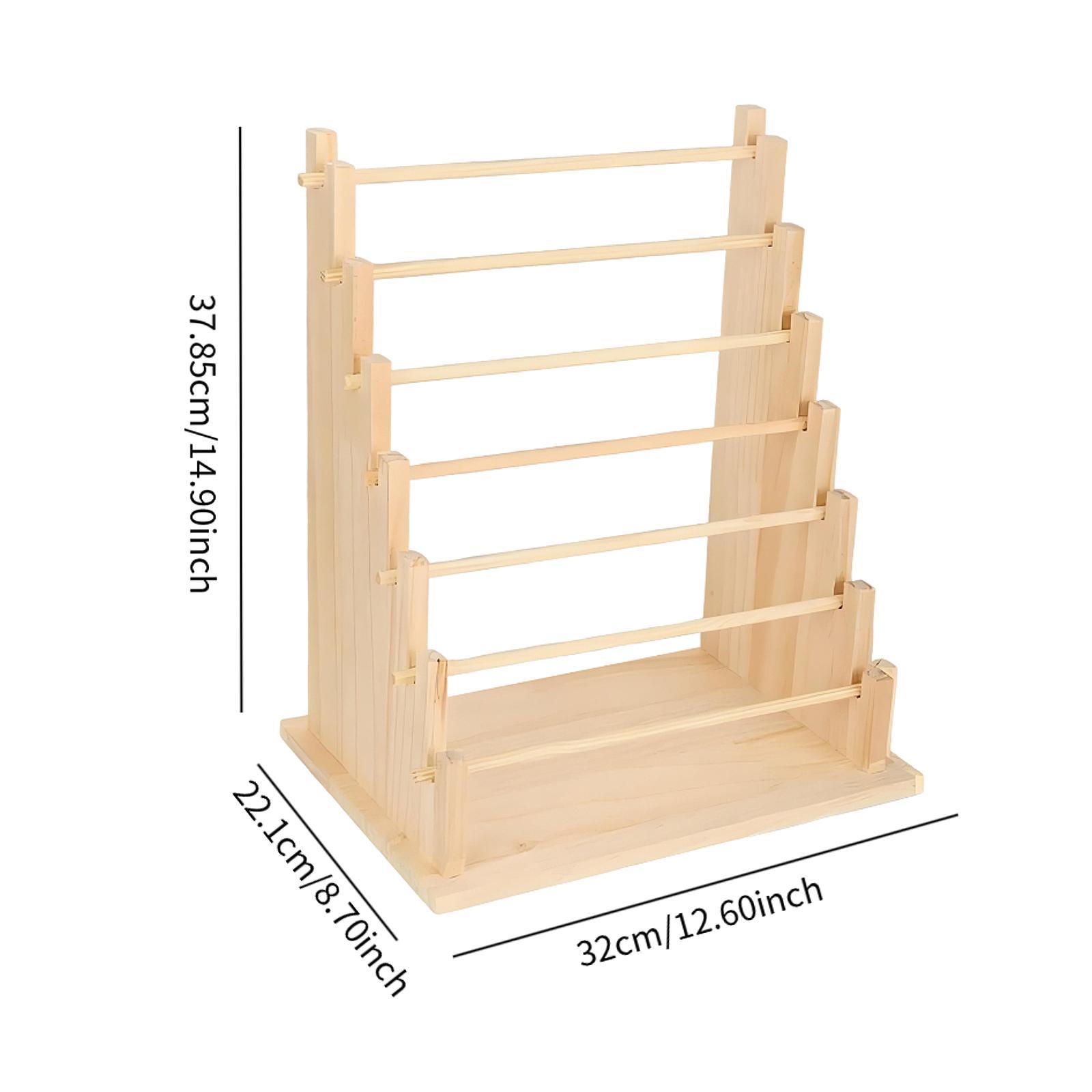 The Florist Supply Shop - Rak Organizer Pita Kayu, Penyangga Gelang,