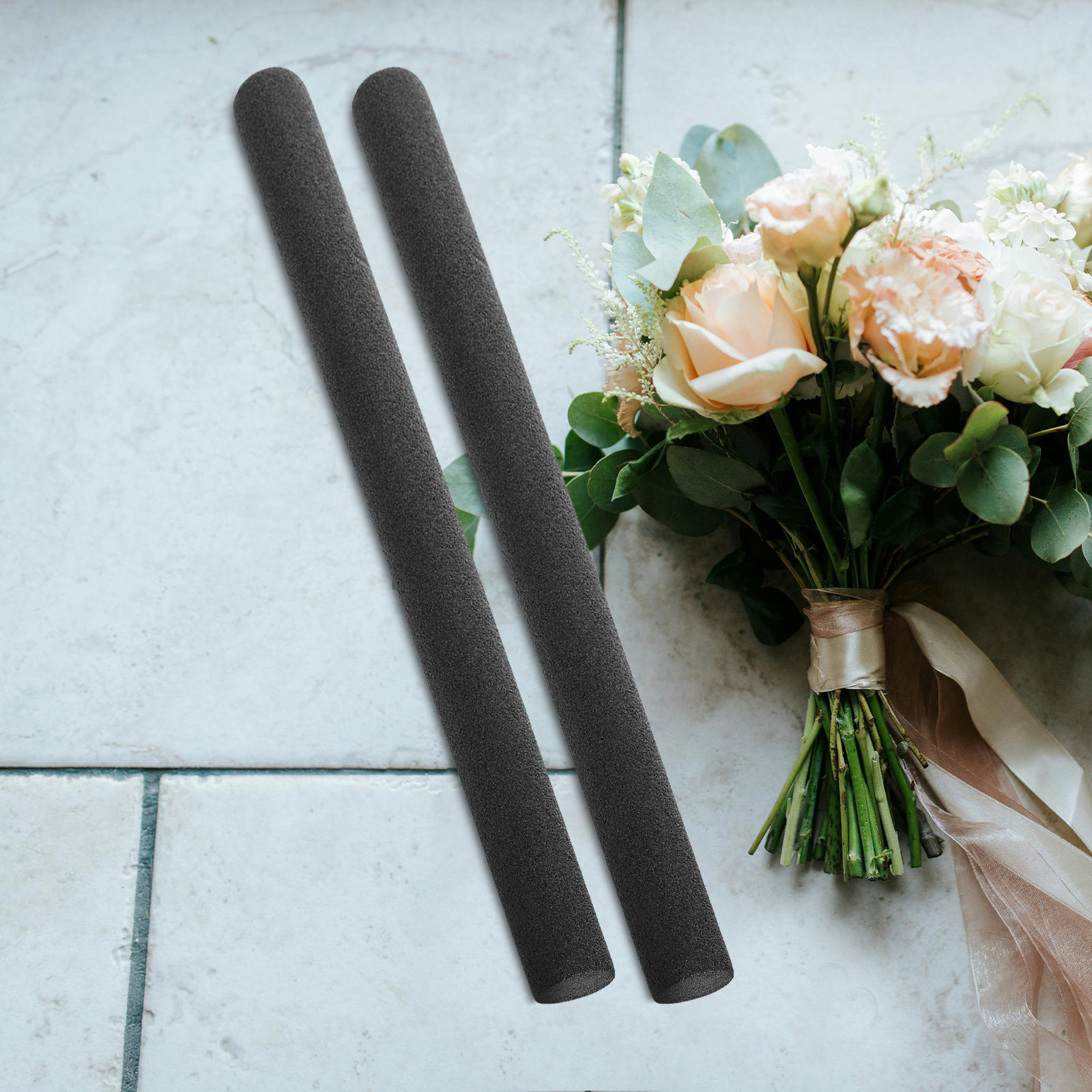 8 Buah Batang Busa Bunga Hitam - Anda Florist Supply ulasan dan harga
