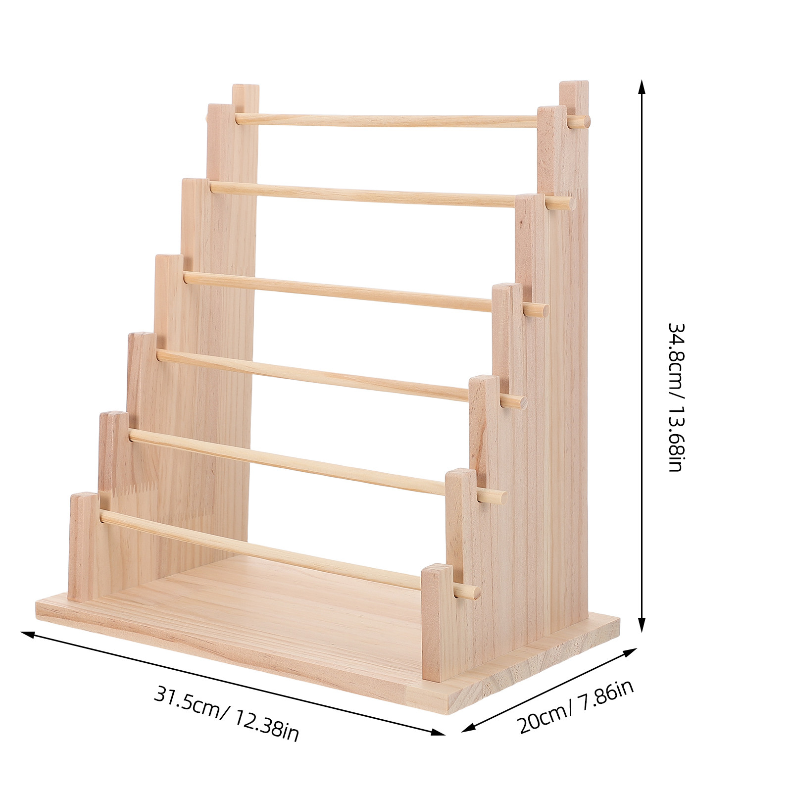 Rak Penyimpanan Pita Kayu 6 Ti - The Florist Supply Shop ulasan dan harga