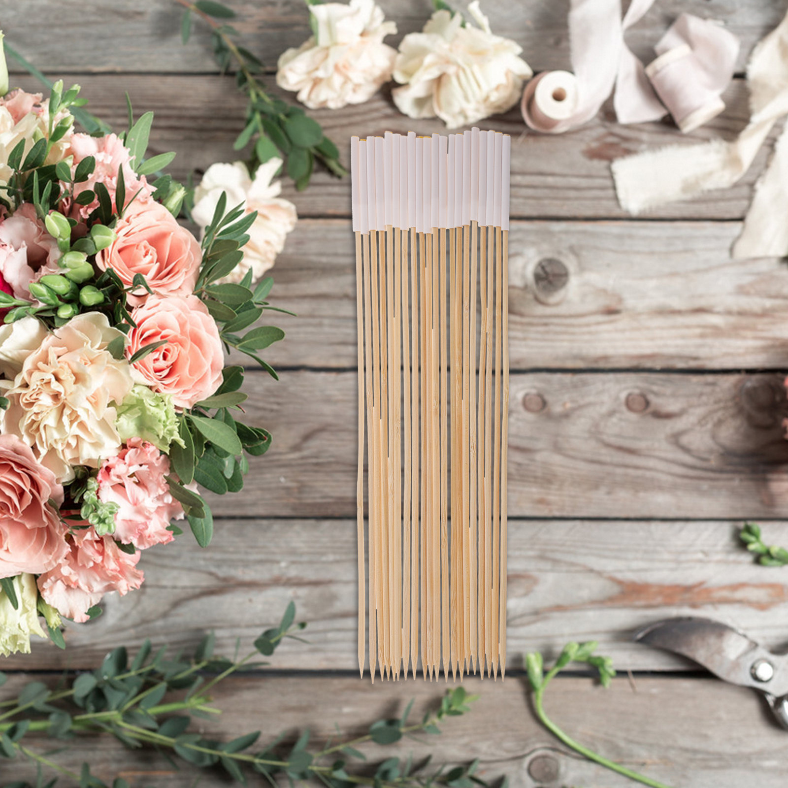 20 Buah Batang Bambu untuk Mem - Floral Picks Wood ulasan dan harga