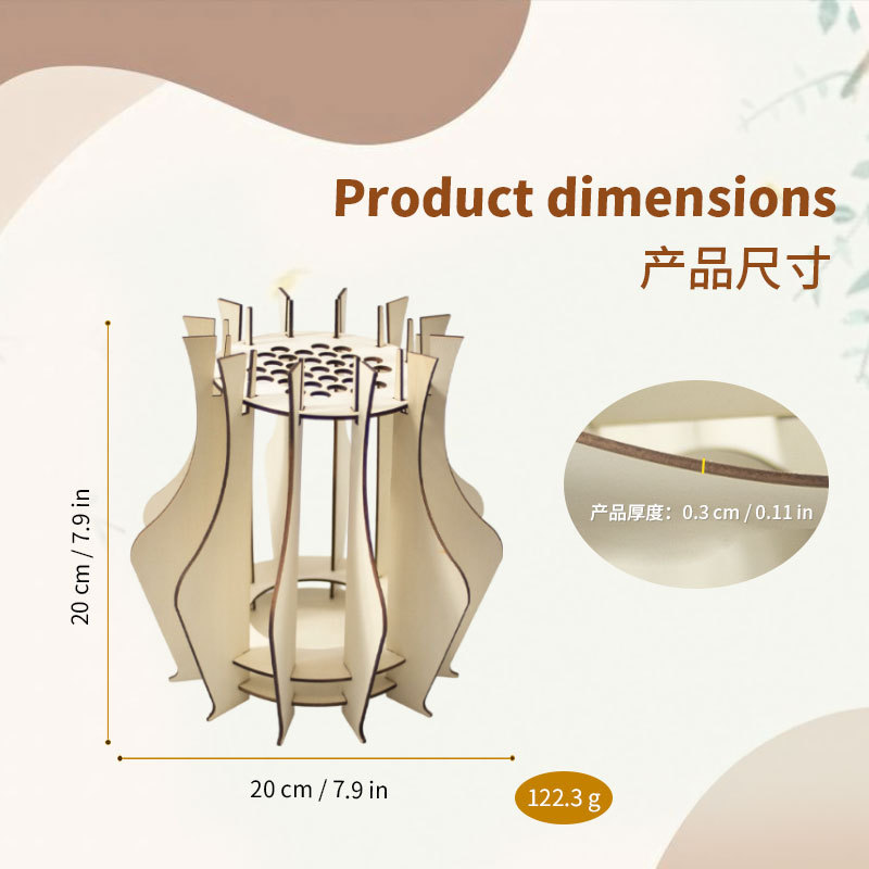Vas Puzzle Kayu untuk Karangan - Florist Supply Vases ulasan dan harga