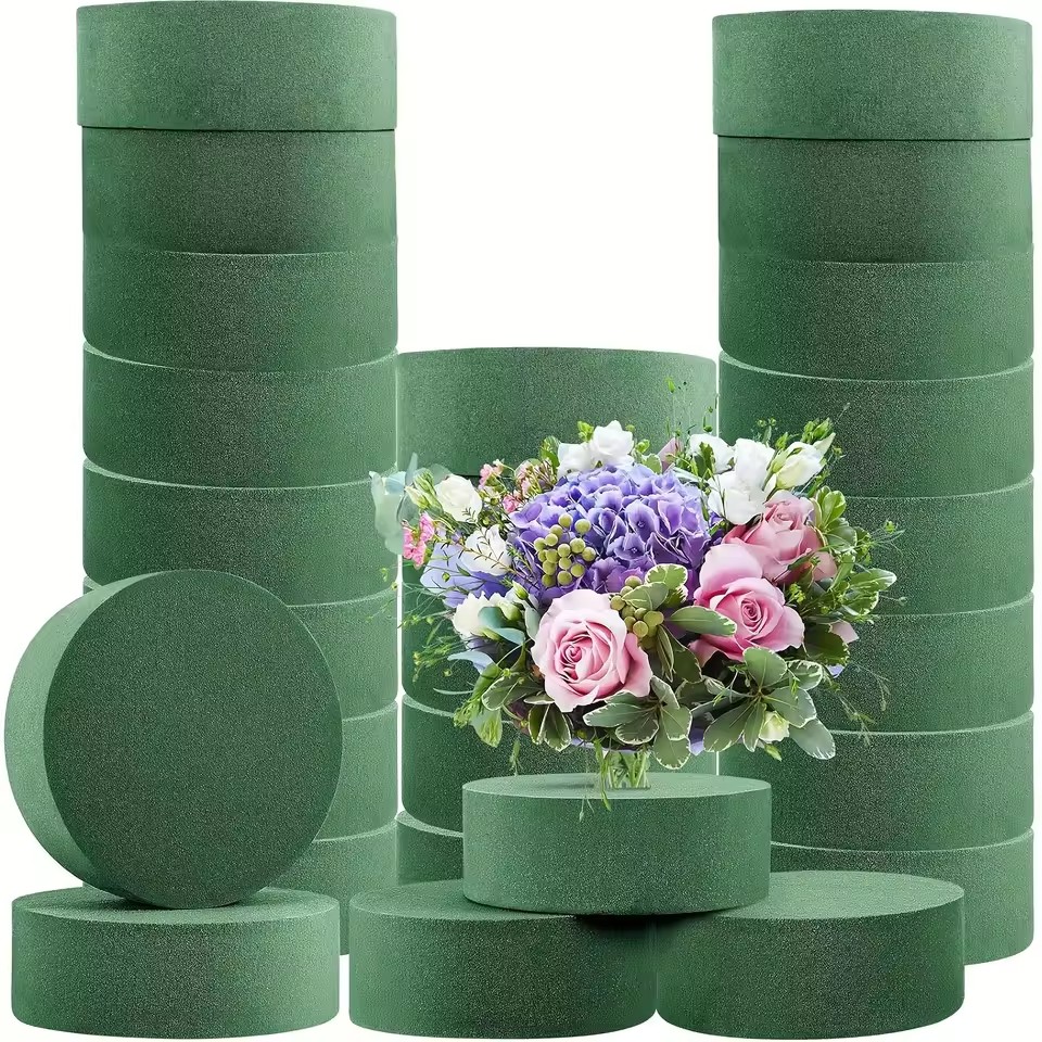 6 Buah Busa Floral Hijau Bulat - Floral Foam Oasis ulasan dan harga