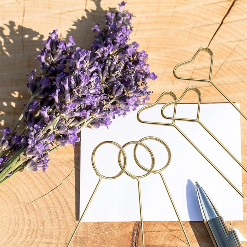 Penyangga Kartu Bunga Logam Em - Floral Picks Wood ulasan dan harga